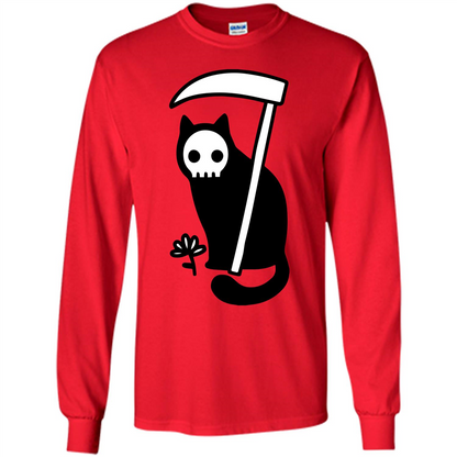 Cat Grimm Reaper T-shirt Red