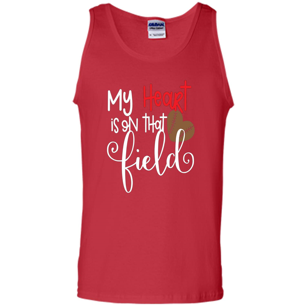 My Heart Is On That Field Football T-shirt Red
