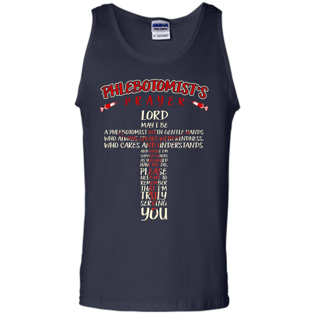 Phlebotomist T-shirt Phlebotomist's Prayer Lord May T-shirt Navy