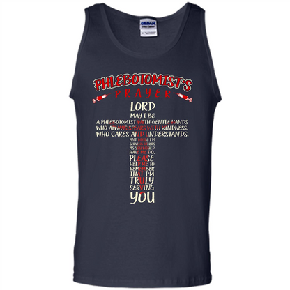 Phlebotomist T-shirt Phlebotomist's Prayer Lord May T-shirt Navy