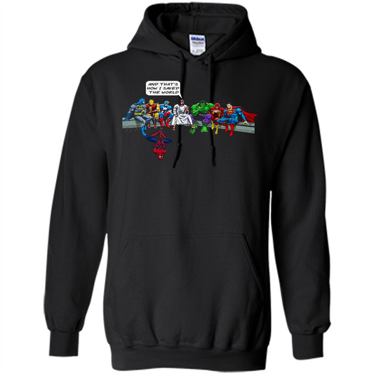 And That's How I Saved The World T-shirt Black