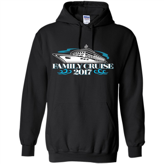 Family Cruise 2017 Vacation T-shirt Black