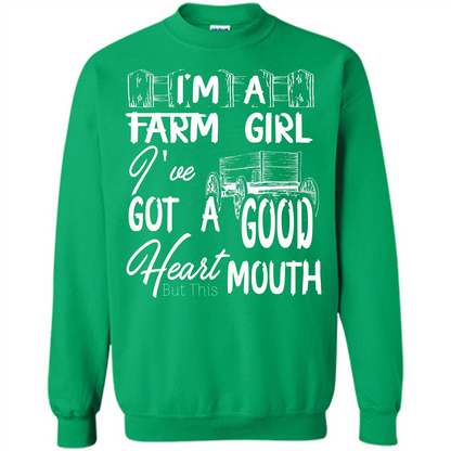 Farm Girl T-shirt I'm A Farm Girl I've Got A Good Heart T-shirt Irish Green