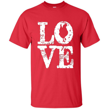 Chickens T-shirt I Love Chickens T-Shirt Red