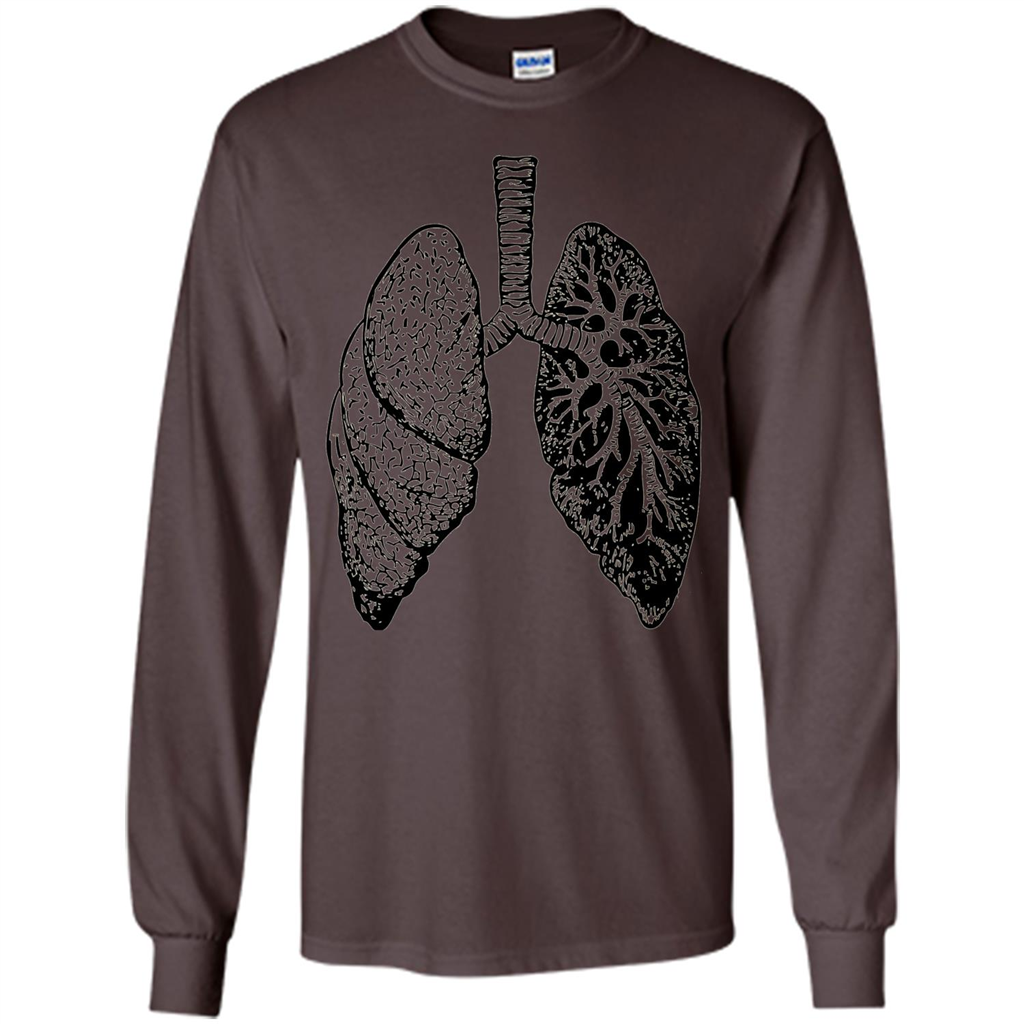 Lungs T-shirt Dark Chocolate