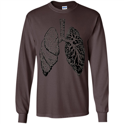 Lungs T-shirt Dark Chocolate