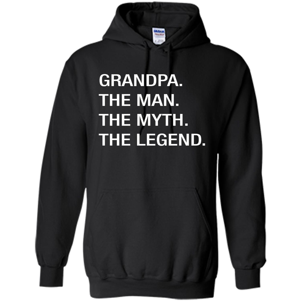 Fathers Day T-shirt Grandpa The Man. The Myth. The Legend Black
