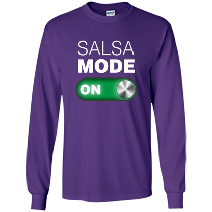 Salsa Mode On T-shirt. Great for Dance Class Purple