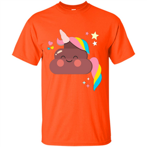 Emoji Happy Unicorn Poop Funny T-shirt