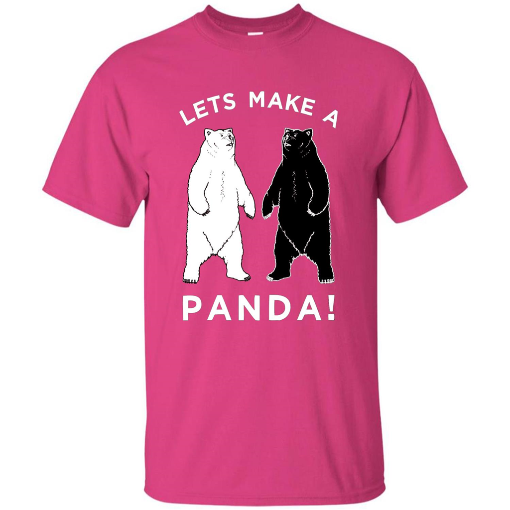 Funny Panda T-shirt Lets Make A Panda T-Shirt Heliconia