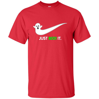 Just Boo It T-shirt Halloween Shirts Red