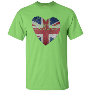 London Flag UK Heart T-shirt