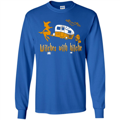 Halloween T-shirt Witches With Hitches T-shirt Royal