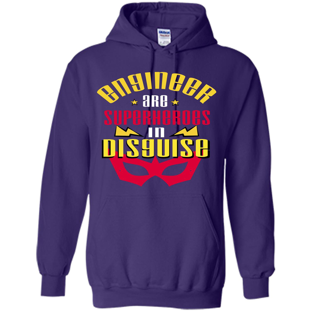 Engineer T-shirt Engineer Are Superheroes In Disguise Purple