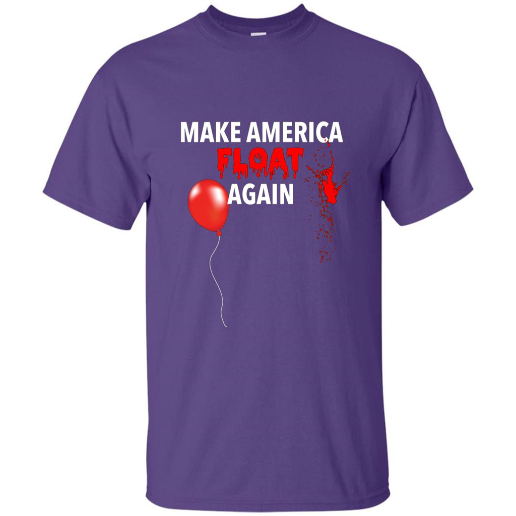 Make America Float Again T-Shirt Halloween Horror T-shirt Purple