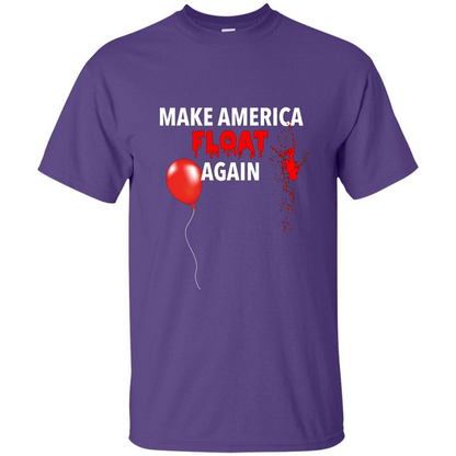 Make America Float Again T-Shirt Halloween Horror T-shirt Purple