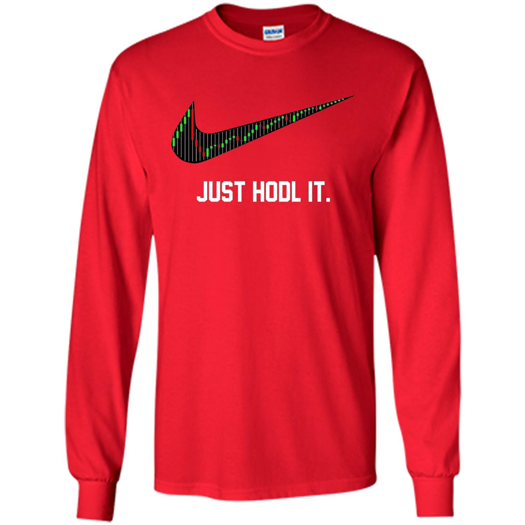 Funny Saying Just Hodl It T Shirt Cryptocurrency T-Shirt Red