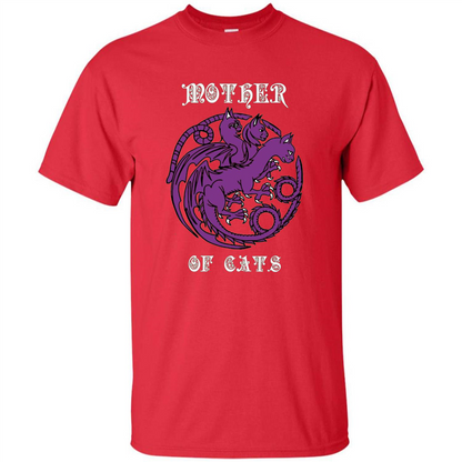 Mother Of Cats T-shirt Red