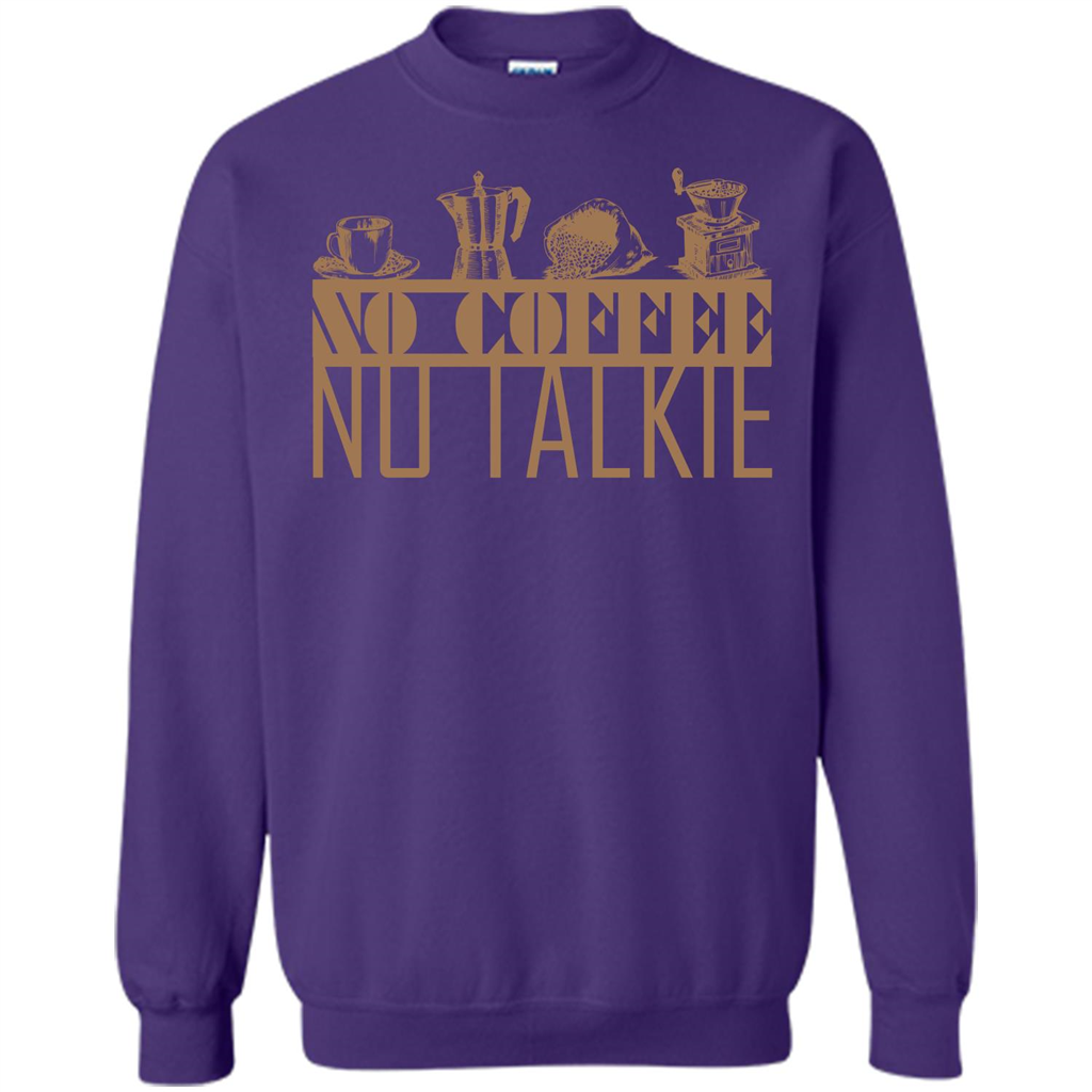 No Coffee No Talkie T-shirt Purple