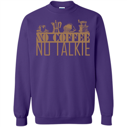 No Coffee No Talkie T-shirt Purple