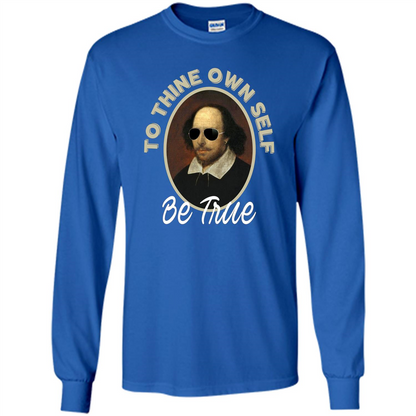 Music T-shirt To Thine Own Self Be True T-shirt Royal