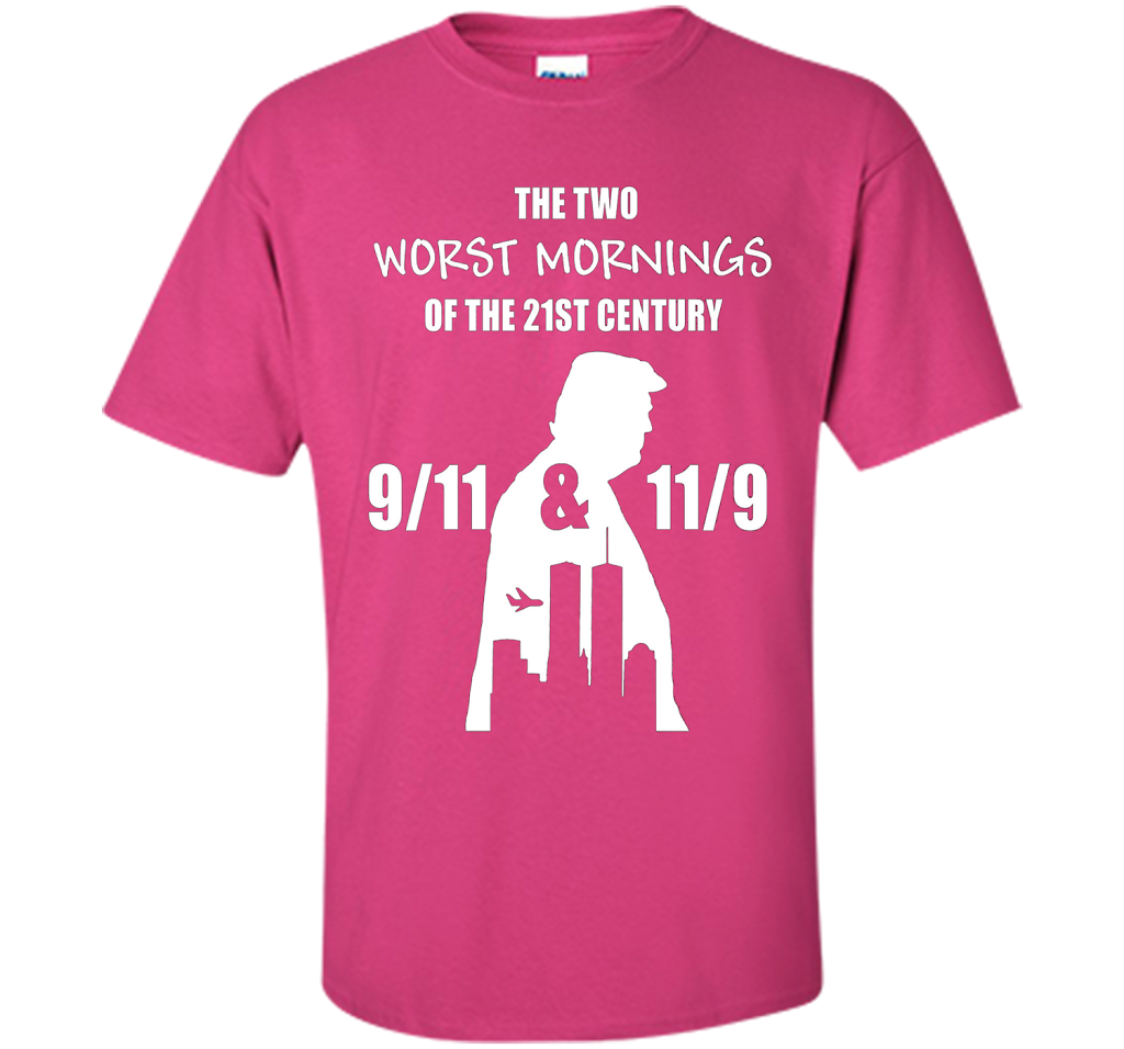 the two worst mornings of the 21st century 9/11 &amp; 11/9 cool shirt Heliconia