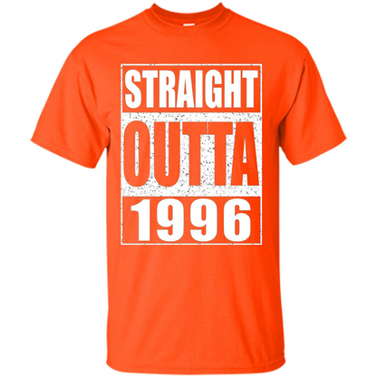 Straight Outta 1996 T-Shirt Born In 1996 Orange