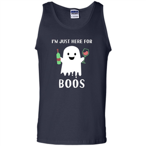 I'm Just Here For Boos T-shirt Funny Halloween Wine for Adults