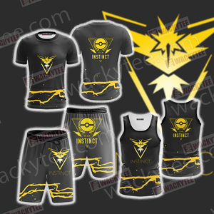 Team Instinct Pokemon Go Unisex 3D Tank Top