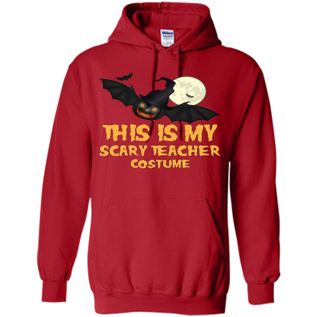 Funny Halloween Teacher T-shirt This is My Scary Teacher Costume Red