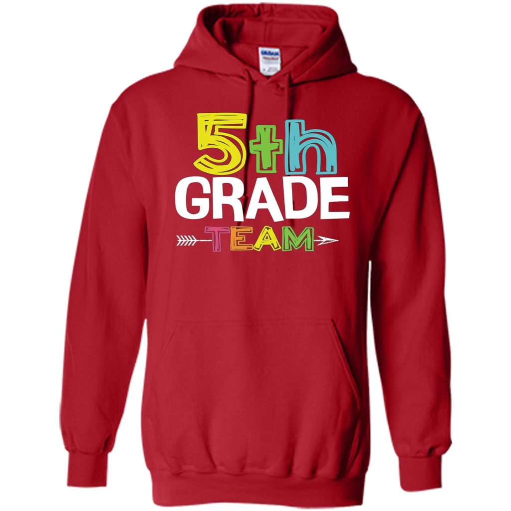 Back To School T-shirt Team Fifth Grade Teacher Red