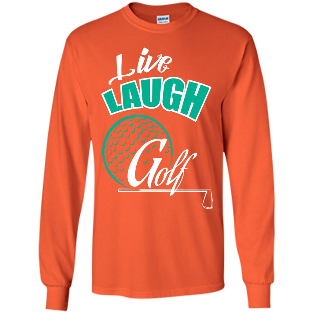 Goft T-shirt Live Laugh Golf Orange