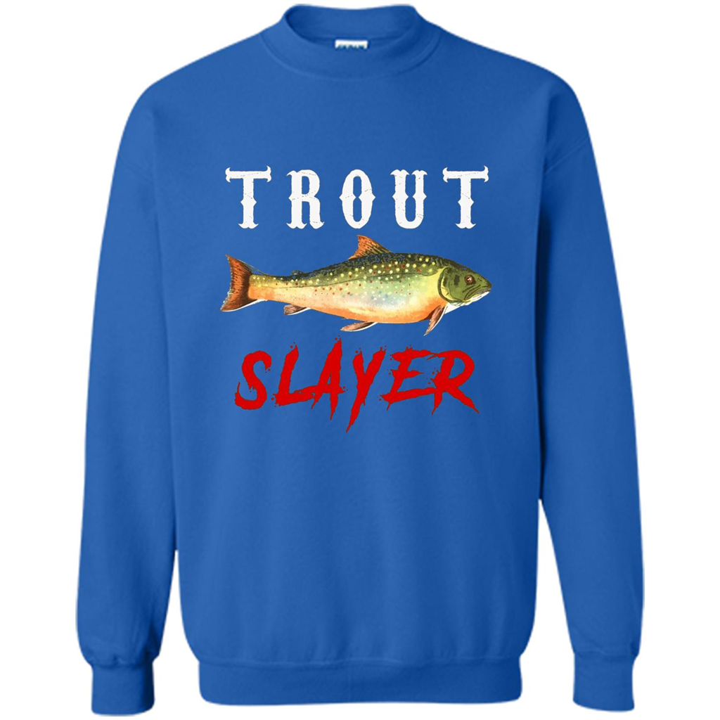 Fisherman T-shirt Trout Slayer T-Shirt Royal