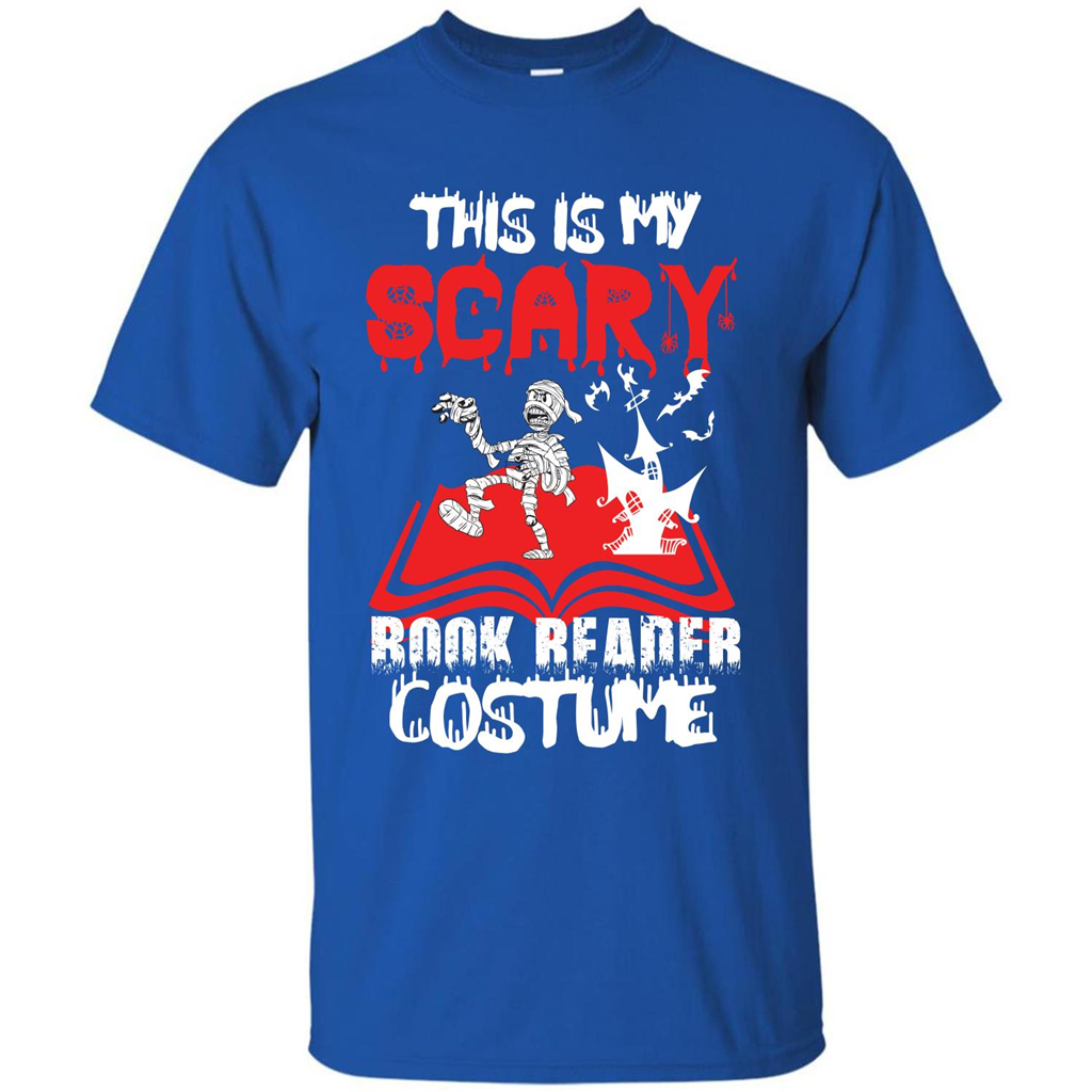 Halloween T-shirt This Is My Scary Book Reader Costume T-shirt Royal
