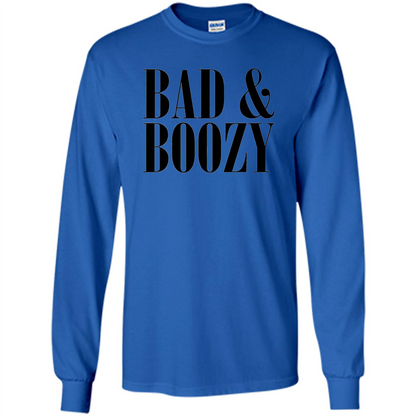 Bad And Boozy T-shirt Summer Beer Funny T-shirt Royal