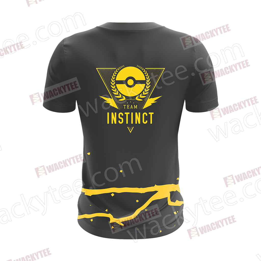 Team Instinct Pokemon Go Unisex 3D T-shirt