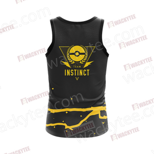 Team Instinct Pokemon Go Unisex 3D Tank Top