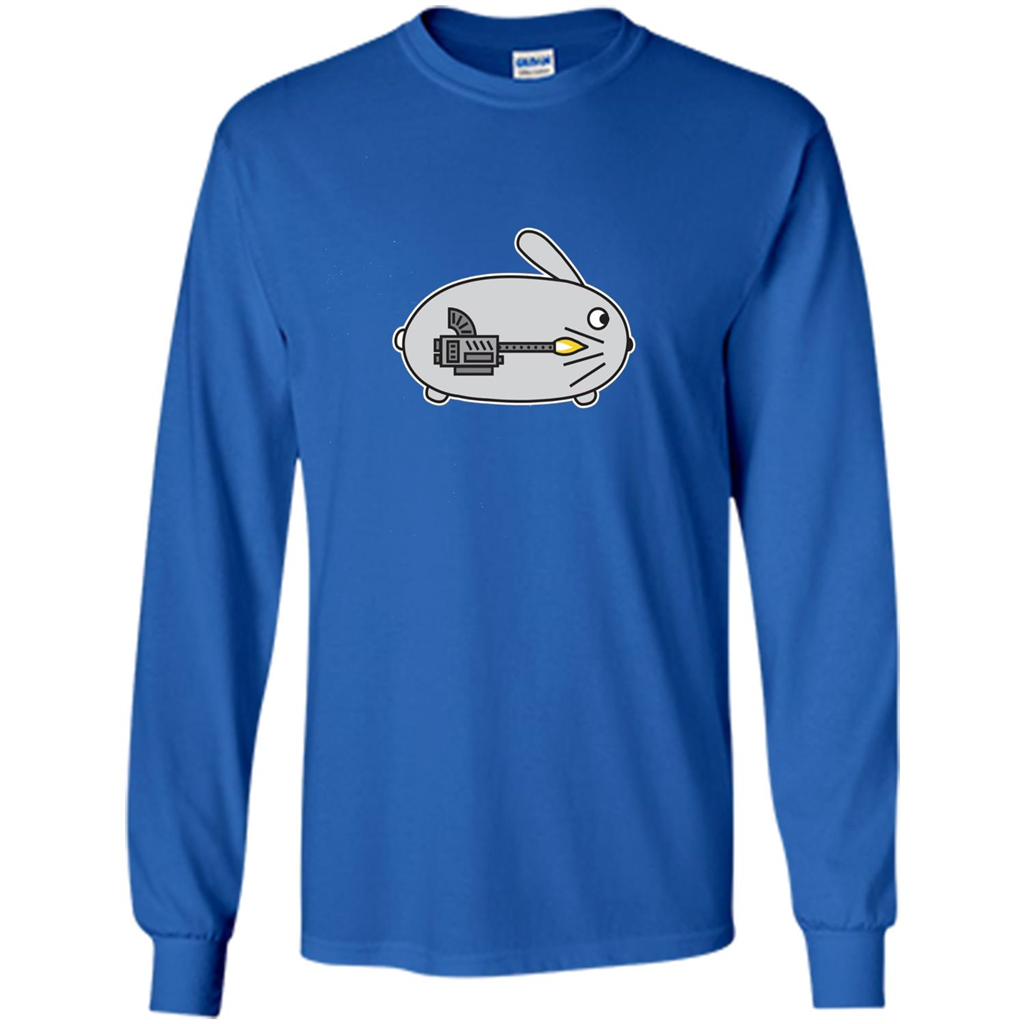 Bunny vs Dinosaur T-shirt Royal