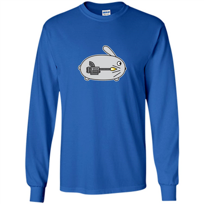 Bunny vs Dinosaur T-shirt Royal