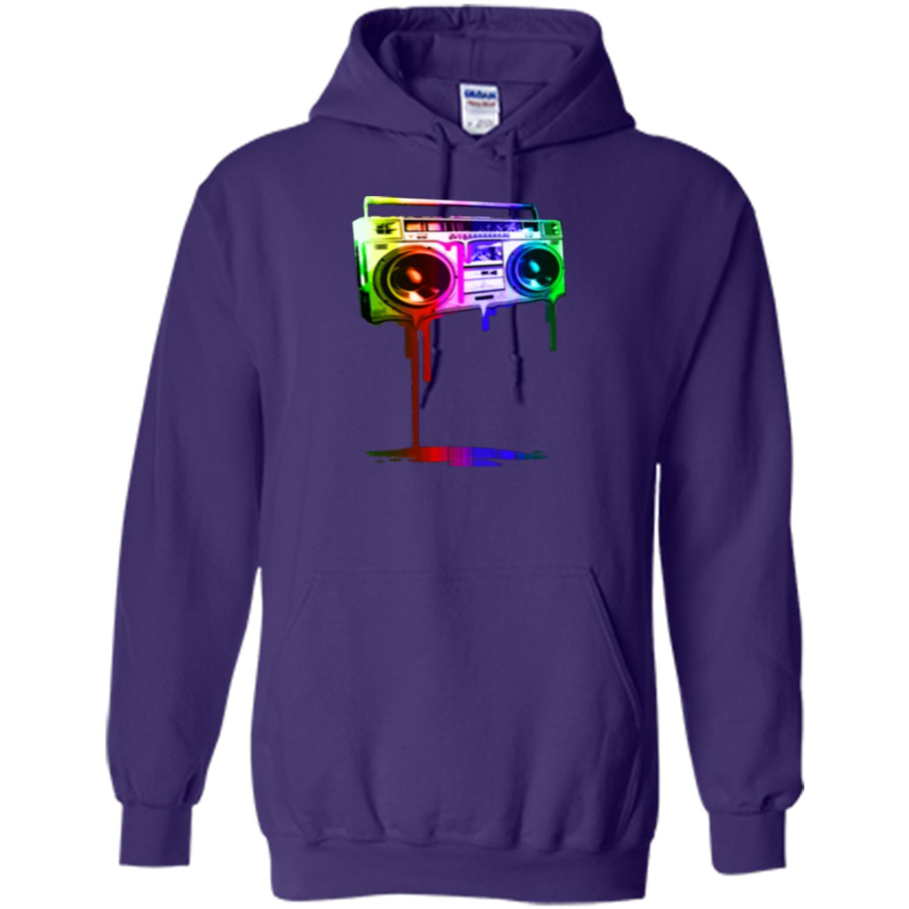 Melting Boombox Digital Rainbow Look Purple