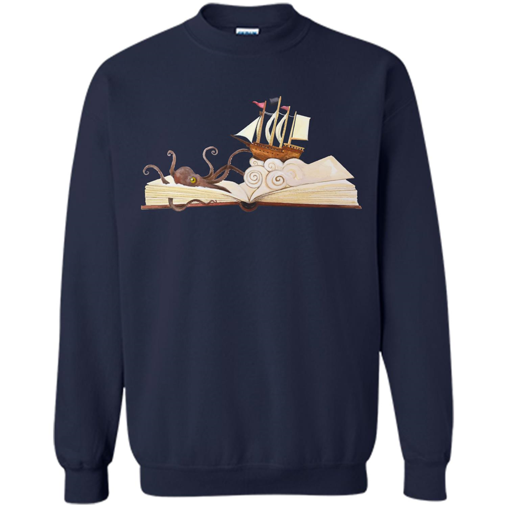 Book Reader T-shirt Love To Read Book Navy