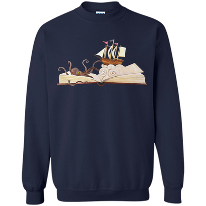 Book Reader T-shirt Love To Read Book Navy