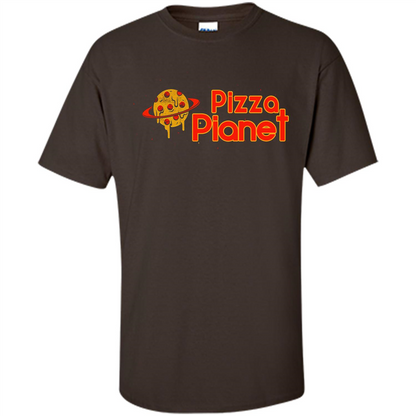 Pizza Lover T-shirt Pizza Pianet Dark Chocolate
