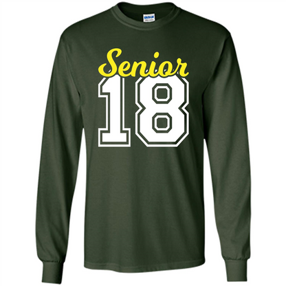 Senior Class of 2018 Jersey Style T-shirt Forest Green