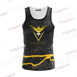 Team Instinct Pokemon Go Unisex 3D Tank Top