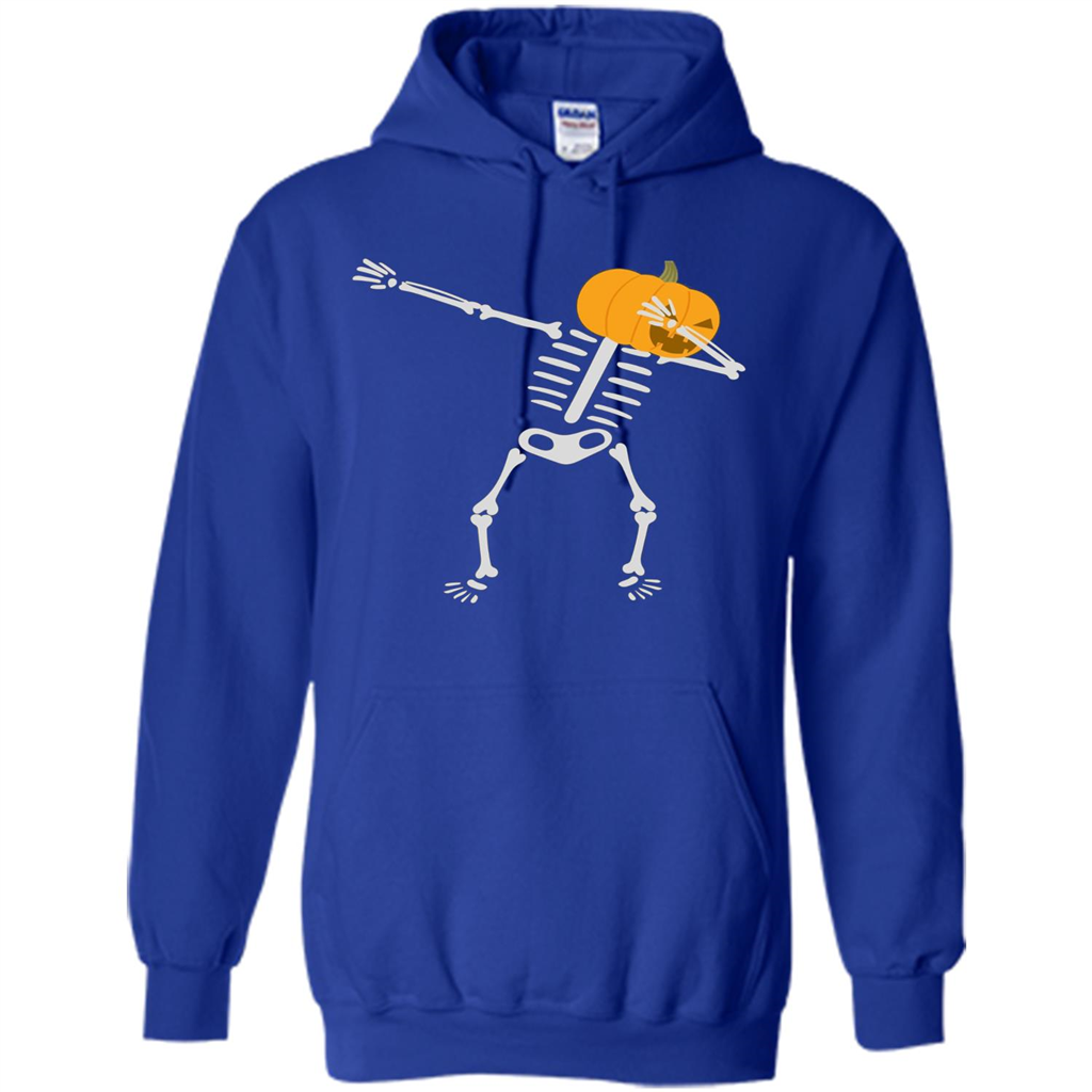 Dabbing Skeleton T-shirt Pumpkin Heat Dabbing Skeleton Royal