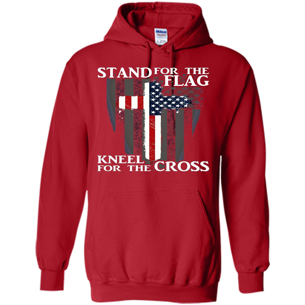 Stand For The Flag Kneel For The Cross T-Shirt Red