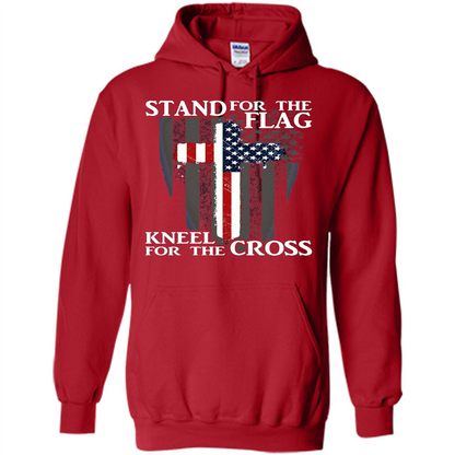 Stand For The Flag Kneel For The Cross T-Shirt Red