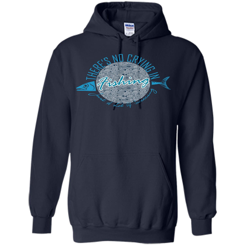 Fishing T-shirt No Crying Fishing Navy