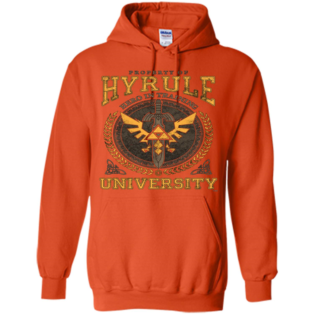 Property Of Hyrule Hero In Training Unicersity T-shirt Orange